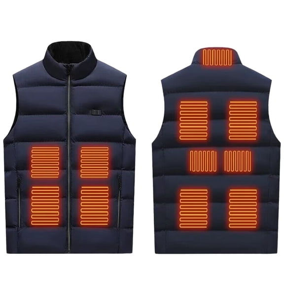 Heated Fleece Vest 11 Heat Zones Fast Warm Up Usb Smart Warming Layer Cotton Padded Winter Outdoor Sleeveless Jacket Heated Vest Regular Fit Women Winter Vest