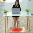 thumbnail image 1 of Heated Floor Mat Foot Warmer Under Desk with 10 Adjustable Temperatures, 3 Timer Settings, Safe Overheat Protection, Easy to Fold, Ideal for Home Office Winter Comfort, 1 of 5