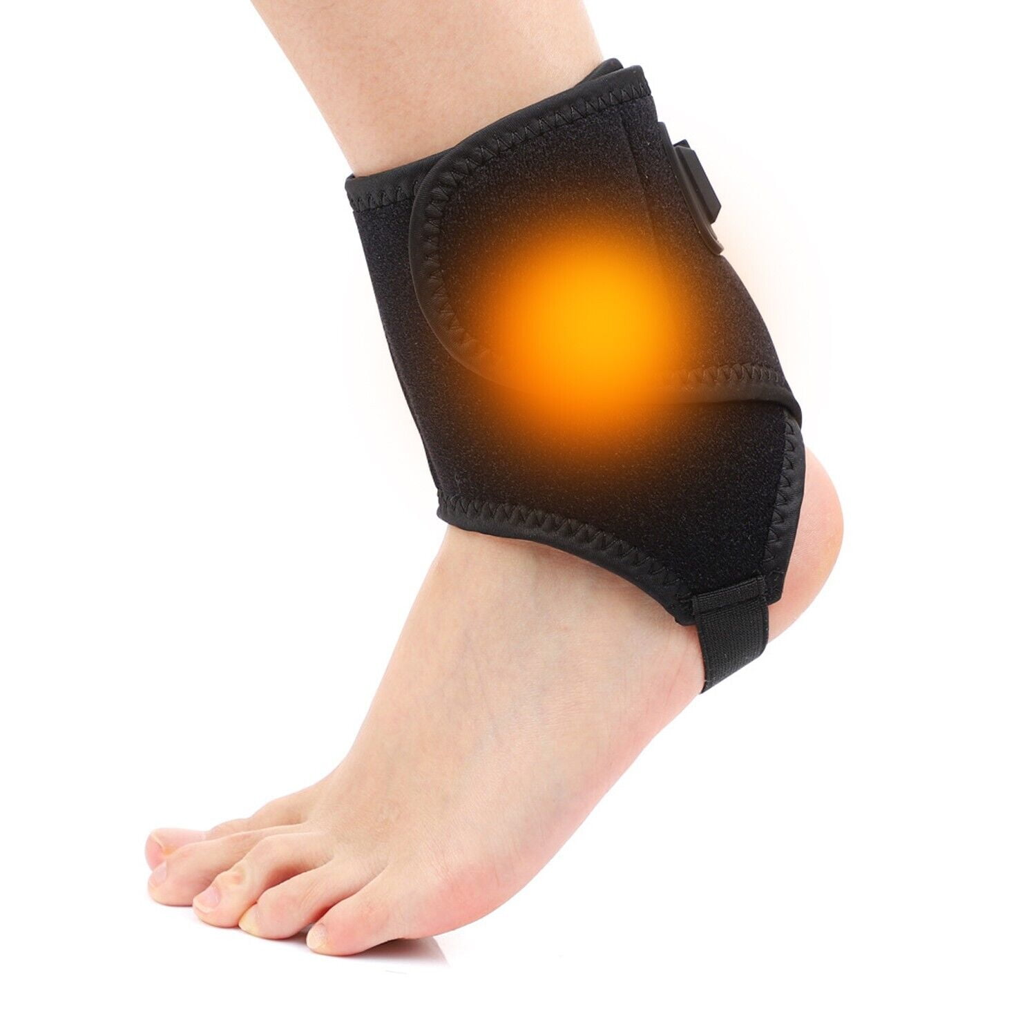 Heated Foot Ankle Brace Wraps Planters Fasciitis Achilles Tendinitis