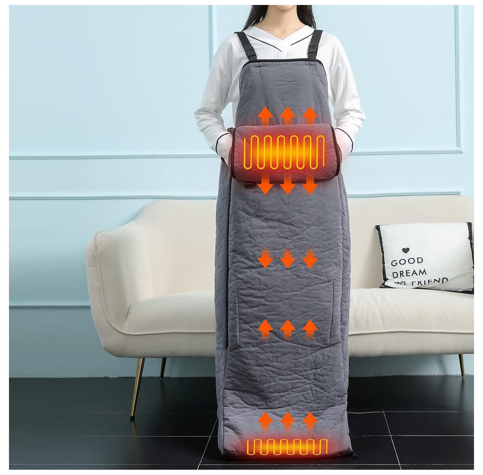 Heated Full Body Warmer, Allinone Hand Warmer Foot Warmer Wearable