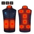 thumbnail image 1 of Heated Gilet for Men Women USB Charging Heated Vest with 3 Adjustable Temperature Electric Heated Body Warmer Washable Blue L, 1 of 5