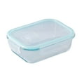 thumbnail image 1 of Heated Glass Lunch Box, Microwave Safe Bento Box, Fresh-keeping Divided Meal Prep Container, Portable Food Storage for Work, Leakproof Reusable, 1 of 6