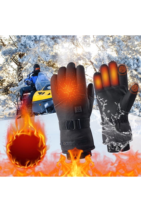Heated Glove Liners for Men & Women – Battery Powered Thermal Hand Warmers with 3 Heat Settings for Winter Motorcycle, Skiing, Camping, Fishing & Hunting