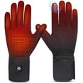 thumbnail image 1 of Heated Glove Liners for Men Women, Rechargeable Battery Electric Savior Heated Gloves, Winter Warm Glove Liners for Arthritis Raynaud, Thin Gloves Riding Ski Snowboarding Hiking Cycling Hand Warmers, 1 of 9