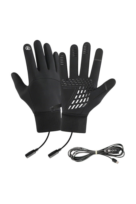 Heated Gloves Electric Thermal Warm Work Winter Gloves Color: C Size: XL