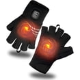 thumbnail image 1 of Heated Gloves Fingerless for Women Man Rechargeable Electric Touchscreen Wearable Cold Winter Work Arthritis Pain Relief Hand Warmers Hot Compress Reusable, 1 of 4