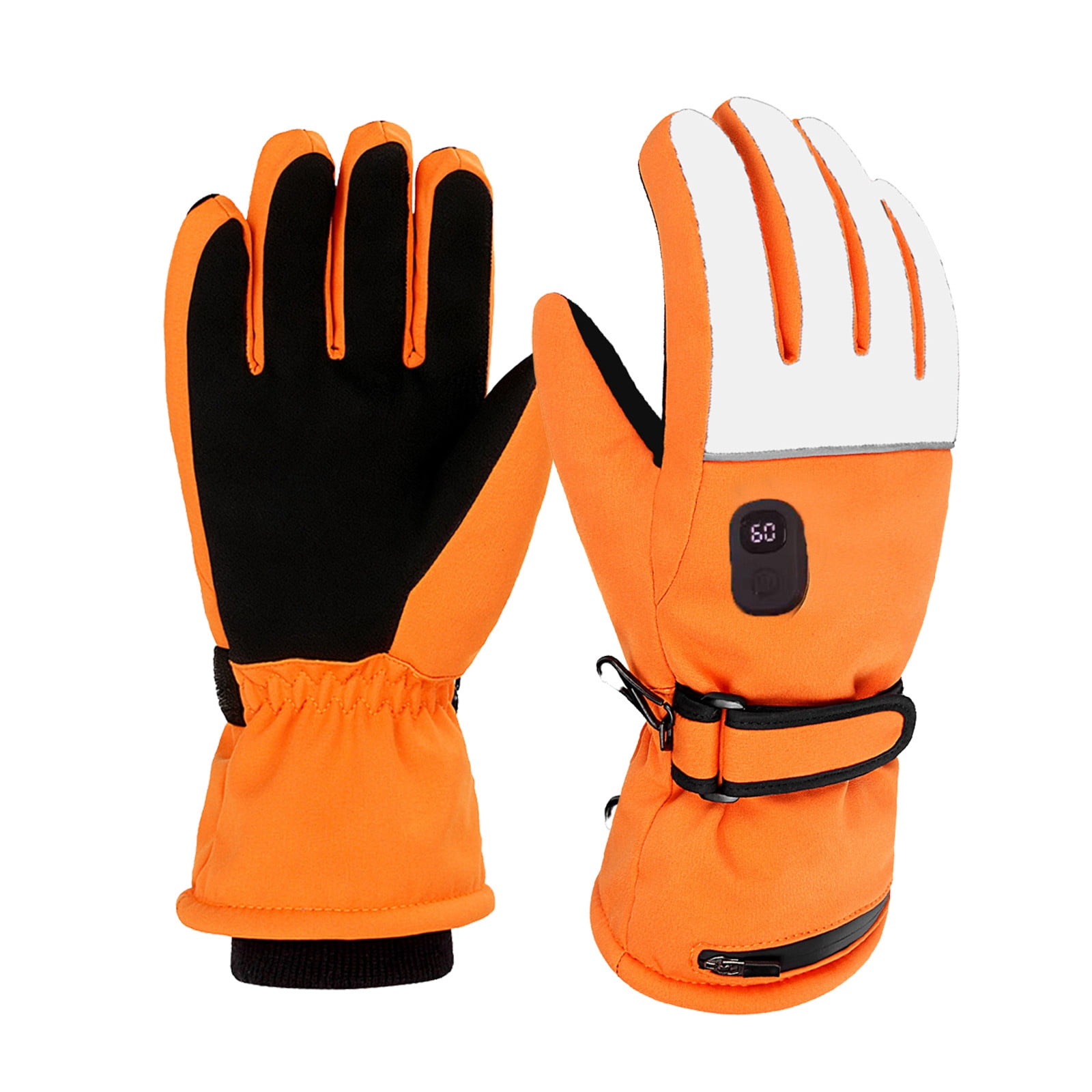 Heated Gloves For Men Women Battery Heated Gloves Upgrade Electric Heating Gloves Heating Gloves with Touchscreen Winter Outdoor Work Skiing Hiking Camping