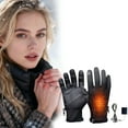 thumbnail image 1 of Heated Gloves for Men Women Electric Rechargeable Windproof Thin Ski hand warmer with Touchscreen & 1 Heating Levels for Winter Outdoor Work Fishing Hiking Camping Driving, 1 of 6