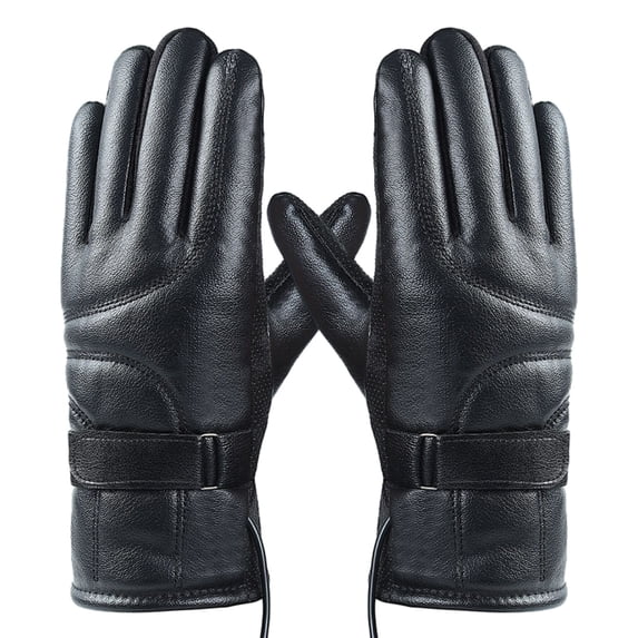 Heated Gloves for Men Women, Rechargeable Winter Motorcycle Gloves, Waterproof Snowmobile Gloves with Touchscreen, Warm Gloves for Skiing Hiking Outdoor Cold Weather