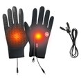 thumbnail image 1 of Heated Gloves for Men Women, Touchscreen Winter Warm Gloves for Cold Weather Work USB Powered, Electric Heating Mittens Waterproof Windproof Thermal Warm Winter Gifts for Skiing Cycling, 1 of 9