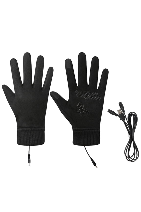 Heated Gloves for Men and Women, USB Electric Heating Gloves with Touchscreen Fingers, Winter Full Finger Hand Warmers for Skiing Cycling Hiking Driving and Texting Outdoors