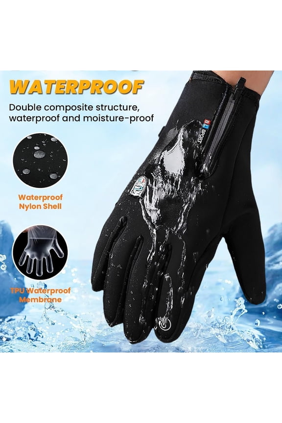 Heated Gloves for Men Women - USB Rechargeable Touchscreen Winter Warm Gloves with 3 Adjustable Temperatures, Waterproof Heating Gloves for Motorcycle Ski Snowboard Hunting Indoor Outdoor
