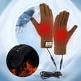 thumbnail image 1 of Heated Gloves, Rechargeable Heated Gloves for Men Women, Waterproof Electric Heating Ski Gloves with Touchscreen for Cold Weather Motorcycle Skiing Snowboarding Hiking Hunting Gifts(First gear), 1 of 7