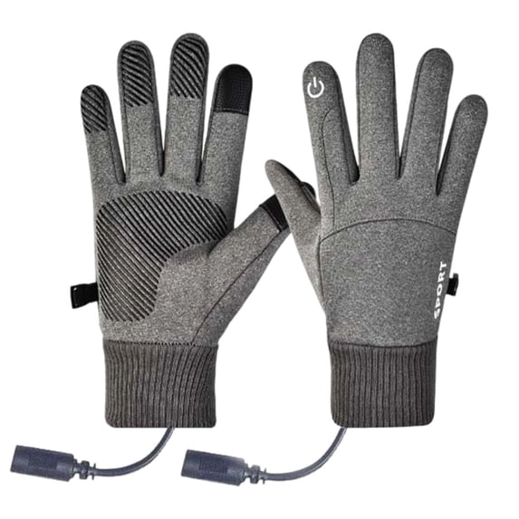 Heated Gloves, USB Electric Hand Warmers With Waterproof Windproof Grip, Thermal Winter Gloves for Skiing Cycling Outdoor Work