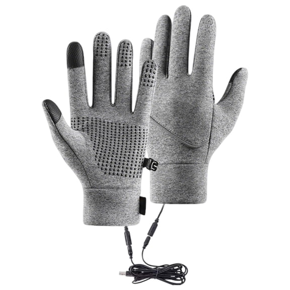 Heated Gloves USB Full Finger Hand Warmers for Men Women, Thermal Heated Mittens Touchscreen for Skiing Cycling Hiking Winter Activities