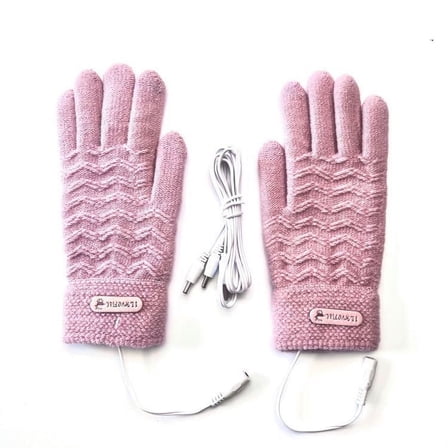 Heated Gloves USB Heated Gloves Heated Mittens Women Winter Warm Double-sided Heating Full Hands USB Rechargeable Gloves Winter Gloves