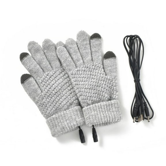 Heated Gloves USB Powered Washable Soft for Men Women Indoor Outdoor Work Cold Environment Use Winter Touchscreens Gloves
