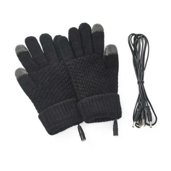 Heated Gloves USB Powered Washable Soft for Men Women Indoor Outdoor Work Cold Environment Use Winter Touchscreens Gloves
