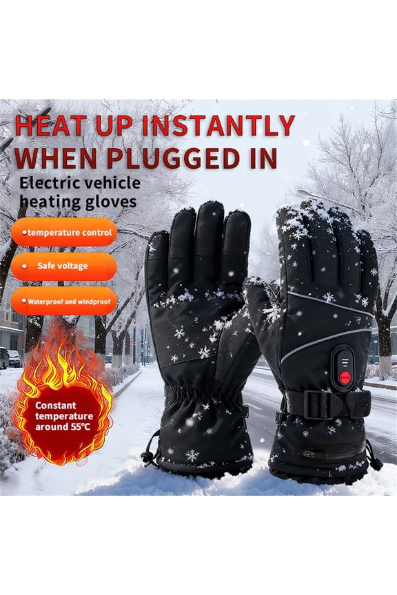 Heated Gloves Winter Wear, Thinsulate Insulation, Carbon Fiber Heating Technology, Waterproof Breathable Fabric, Touchscreen Compatible, Topliu