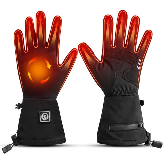 Heated Gloves for Women Men Rechargeable Waterproof Winter,Finger Dexterity Electric Heating Battery Gloves for Cold Weather Fishing Hunting Photography Cycling Working