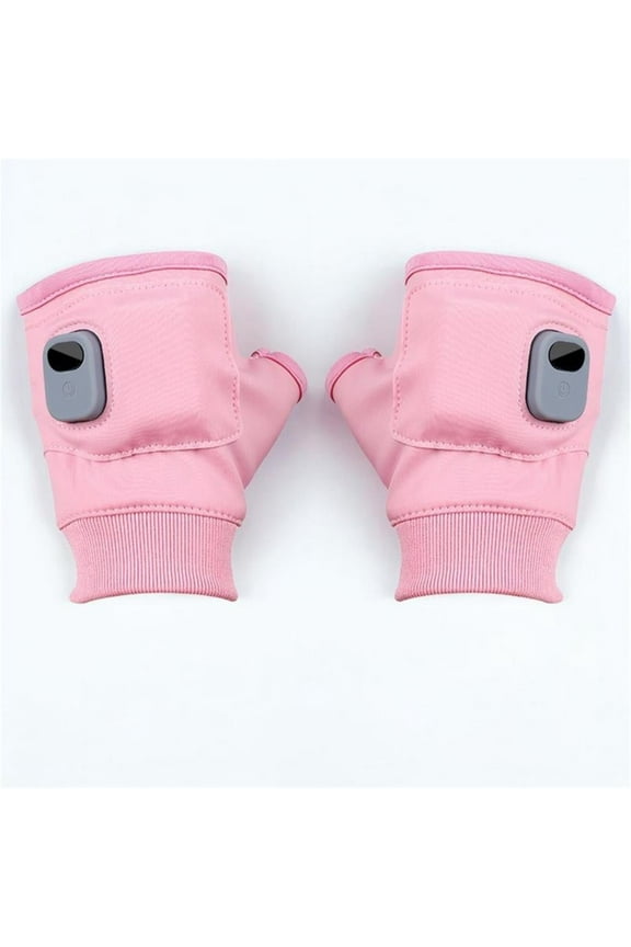 Heated Gloves for Women, Upgraded Smart Thermostatic Electric Heated Fingerless Gloves Rechargeable, Winter Hand Warmer for Work Cycling Skiing Outdoor Snow