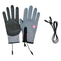 Heated Gloves for Men Women, Full Finger Hand Warmers Gloves for Outdoor Skiing Cycling Hiking