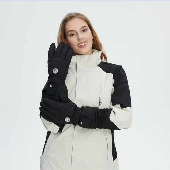 Heated Gloves for Men Women Rechargeable Electric Ski Gloves for Photography Ice Fishing Hiking Commuting Running