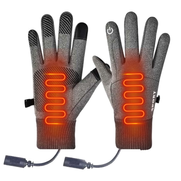 Heated Gloves for Men Women, Waterproof USB Winter Mittens with Touchscreen, Thermal Heating Gloves for Driving, Cycling, Hunting, and Hiking