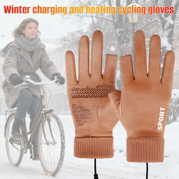 Heated Gloves for Women,USB Heated Gloves, Camping Hand Warmers for Daily Commuting Fishing Hiking Gardening Walking Skiing Outdoor Work