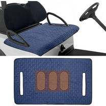 Heated Golf Cart Seat Cover with 4-Zone Graphene Heating, Soft and Comfortable, 52×31in Extra Large Size, All-Weather Protection, Waterproof & Anti-Slip - USB Powered, Fit for Most Golf Carts