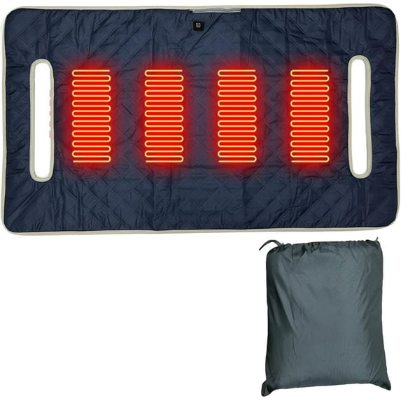 Heated Golf Cart Seat Cover, Heated Seat Cushion & Waterproof Soft Towel Blanket, Universal Fit for Most Golf Carts with All-Weather Protection and Easy Installation