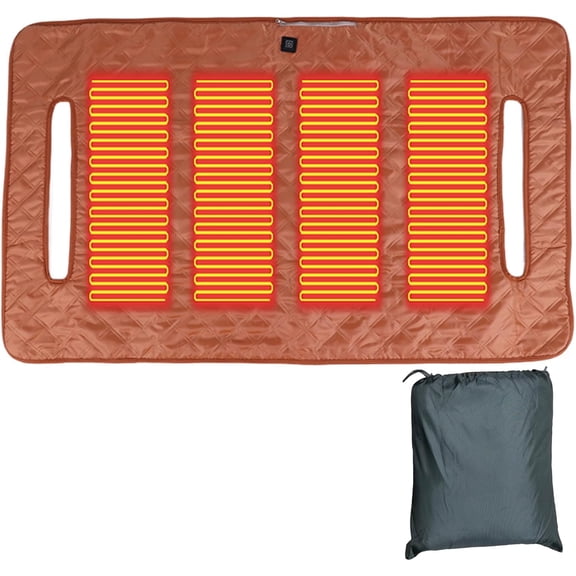 Heated Golf Cart Seat Cover,Non-Slip Winter Golf Cart Seat,Universal Fit, Easy Installation,4 Heating Zones, USB/Type-C Powered, Non-Slip & Waterproof, Ideal Golf Gift for Men