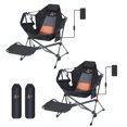 Heated Hammock Camping Chair with Footrest, Rocking Swing Chair, High