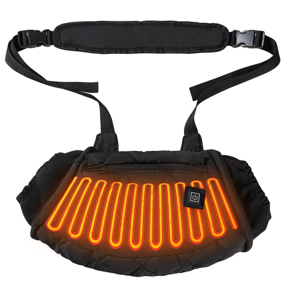 Maphissus Heated Hand Warmer Pouch with Belt ,Electric Heated Waist Hand Muff for Men & Women Outdoor Use (Power Bank Not Included)