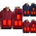 thumbnail image 1 of Heated Hoodie For Men 5 Warming Sweatshirt With Adjustable Temperature Cozy Winter Pullover For Daily Wear Men Cotton Fleece Hooded Sweatshirt, 1 of 9