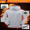 thumbnail image 1 of Heated Hoodie Men Women USB Electric Warming Sweatshirt 7 Zone Heat 3 Levels, 1 of 9