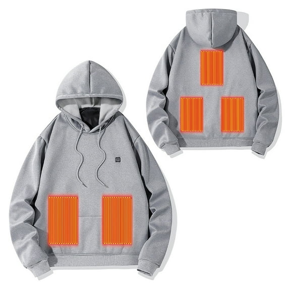 Heated Hoodie for Men Women Heated Sweatshirt Jackets Warm USB Electric Heaters Winter Heating Hoodies Outdoor Coat,Battery Not Included