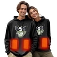 thumbnail image 1 of Heated Hoodie for Women Men USB Electric Heating Sweatshirt Winter Warm Zip Up Hooded Jacket Thermal Outerwear, 1 of 4