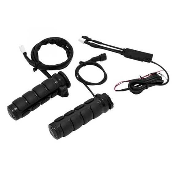 Heated ISO Grips Dual Cable - Gloss Black