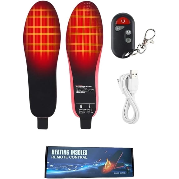 Heated Insole Rechargeable, Smart Adjustable Temperature Outdoor Sports Foot Warmers, 3-Temperature Adjustable Rechargeable Foot Warmer for Fishing Hiking