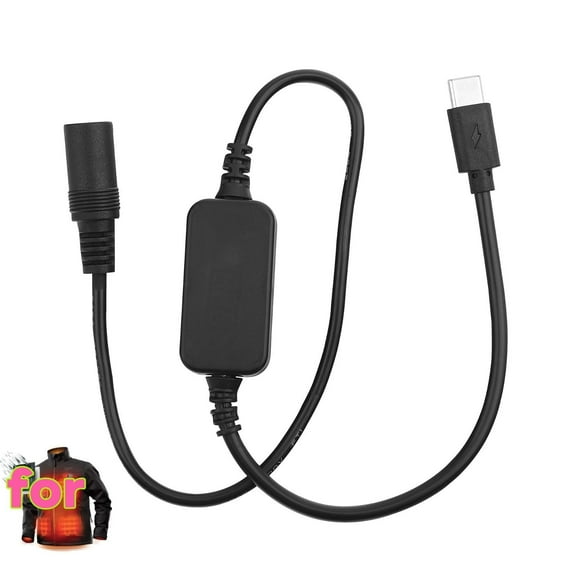 Heated Jacket Charger Cable compatible with Milwaukee,M12,Makita,Snap-on(Only compatible with 12V)