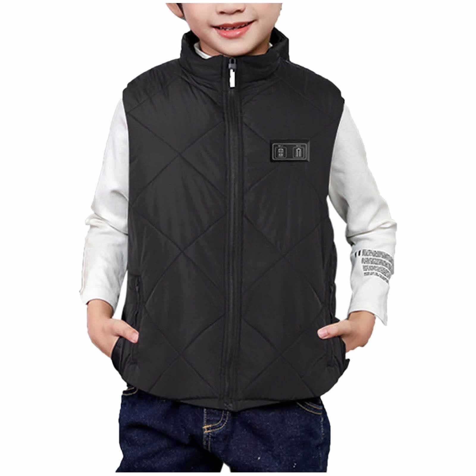 Heated Jacket Coat Kids Heated Vest Boys Girls Lightweight USB Electric