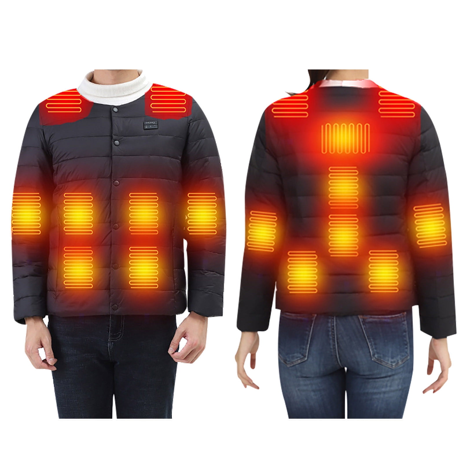 Heated Jacket For Womans Heated Jacket Men And Women Heated Coat Hooded