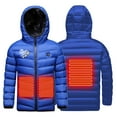 thumbnail image 1 of Heated Jacket for Kids Boys Girls USB Electric Full Zipper Winter Hooded Heated Coats Fashion Body Warmer Lightweight Heating Jacket, 1 of 5