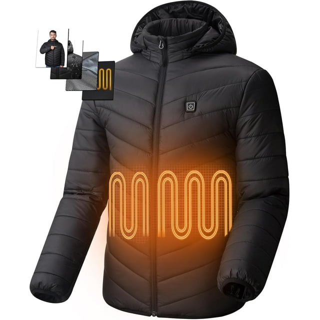 Heated Jacket with 8 Heating Zones, Heated Jackets for Men Ideal for