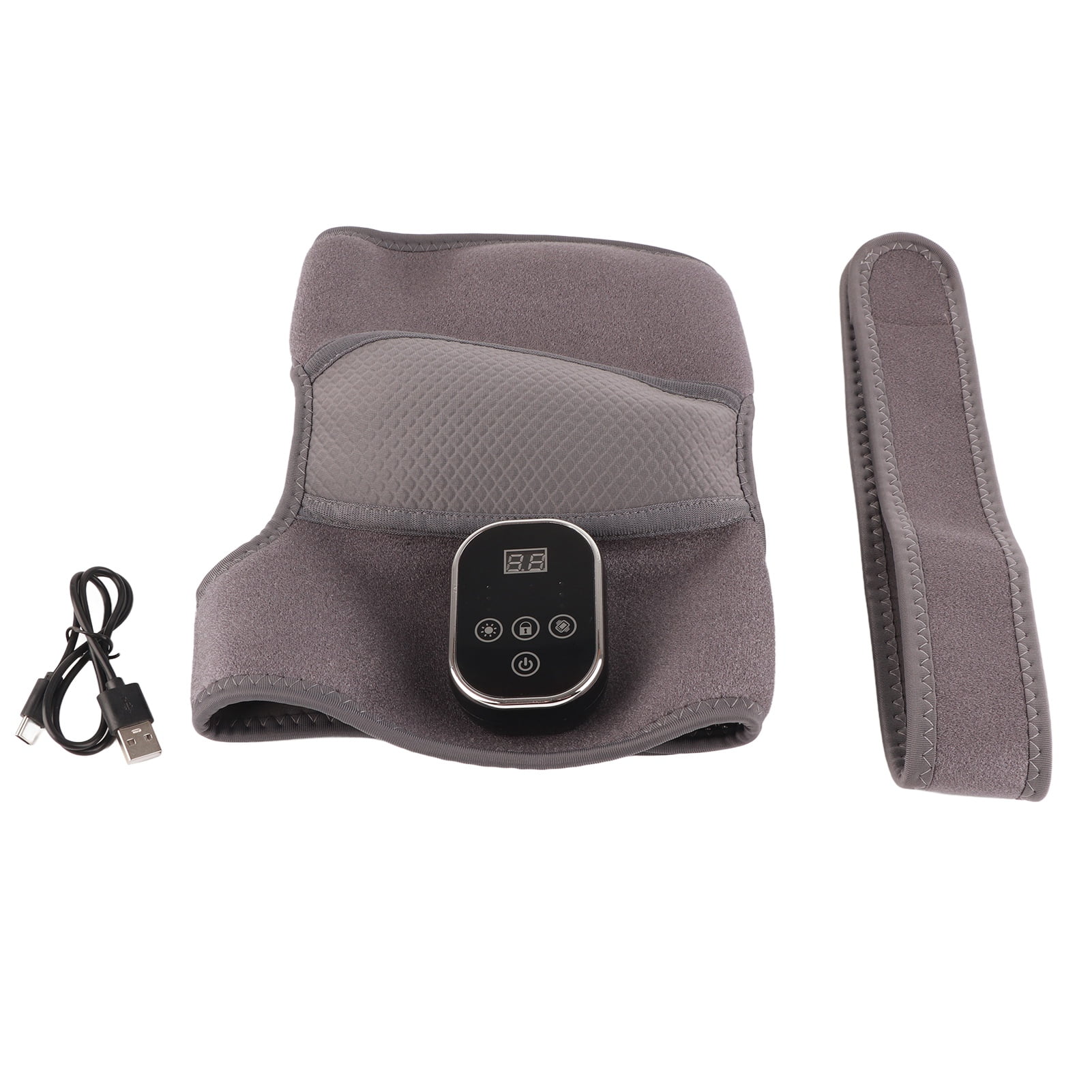 Heated Knee Brace Wrap, 3 Levels Temp Cordless Heating Knee Massager