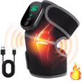 thumbnail image 1 of Heated Knee Massager,5000mah Large Capacity Battery Cordless Knee Massager with Heat,3 in 1 with 3 Vibration Modes & 3 Heating Levels for Shoulder Knee Pain,Rechargeable Heated Knee, 1 of 10