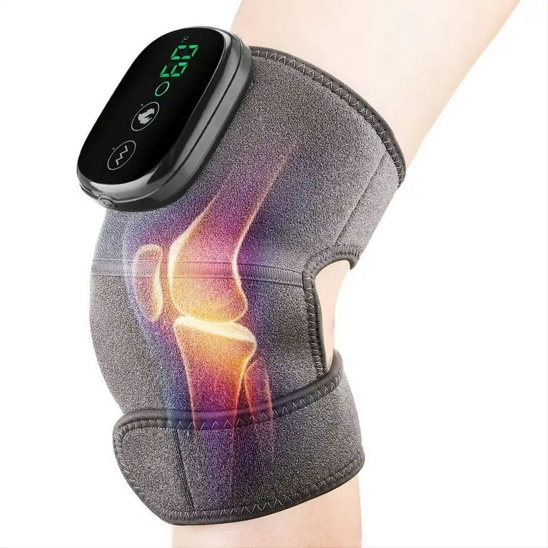 Heated Knee Massager Shoulder Brace, 3-In-1 Heated Knee Elbow Shoulder  Brace Wrap, Vibration Knee Heating Pad, 3 Adjustable Vibrations And Heating