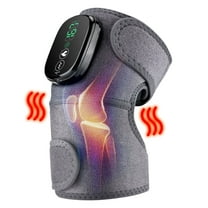Heated Knee Massager with Heat and Compression, Portable Knee Massager for Pain Relief, Shoulder & Elbow Heating Pads, Cordless Rechargeable Knee Massager,3 in 1 Vibration Massage
