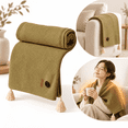 thumbnail image 1 of Heated Lap Blanket and Wearable Shawl, Hooded Electric Heating Blanket with Zipper and 3 Heat Levels for Office Work Sofa Lounging Travel and Home, 1 of 6
